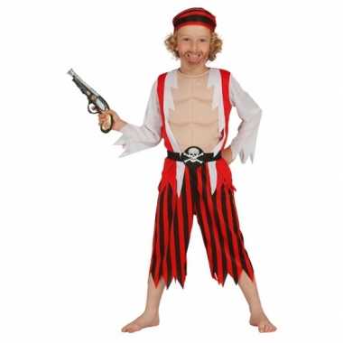 Rood piraten pak voor kinderen