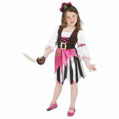 Roze piraten carnavalspak